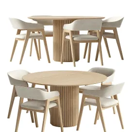 Chelsea chair cream fabric palais royal dining table